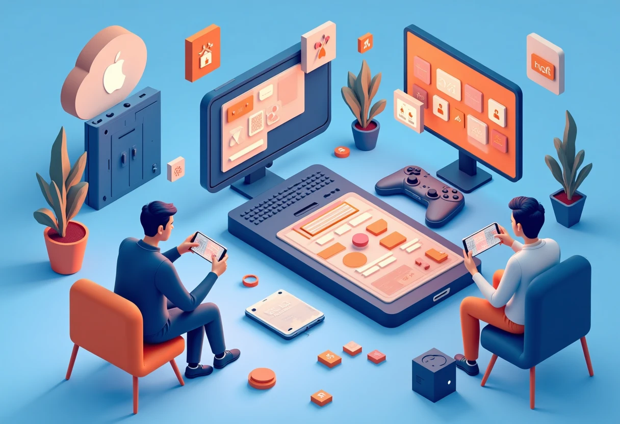 Social streaming app representation