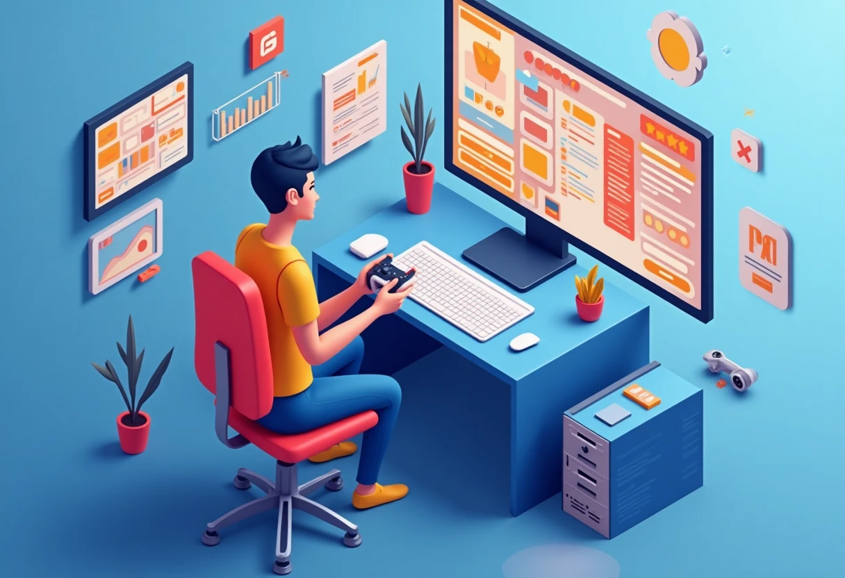 Mobile strategy gaming scene