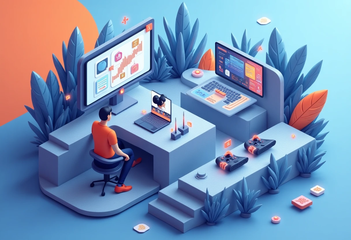 Streaming symbols in a geometric layout